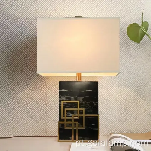 Lâmpada de mesa de vidro elegante para decoração de casa moderna